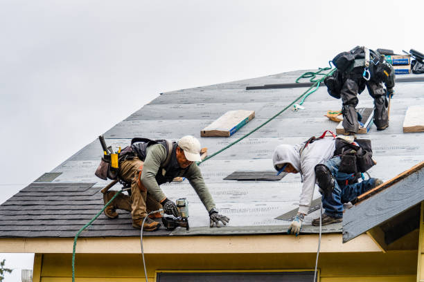 Professional Roofing technician working in Saint Ann, MO
